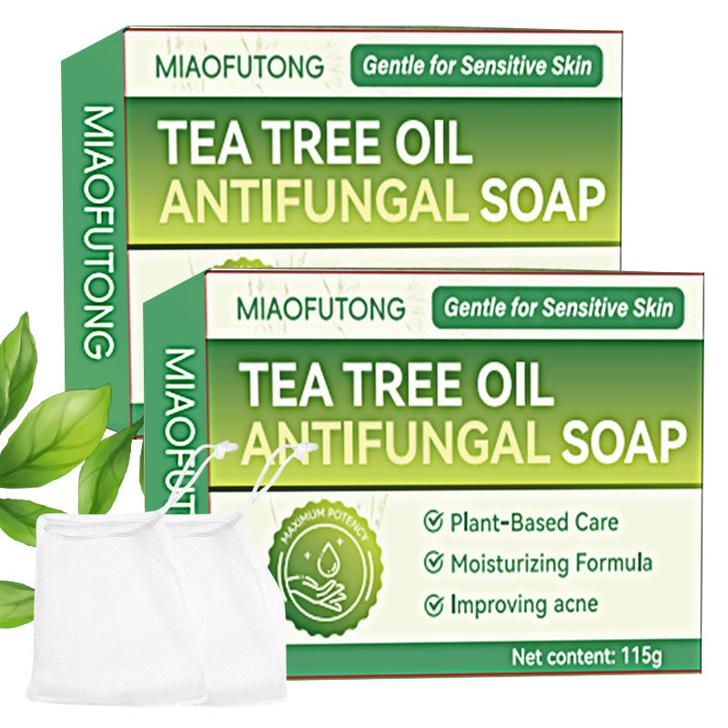 Tea Tree Essential Oil Handmade Soap for Facial and Body Cleansing