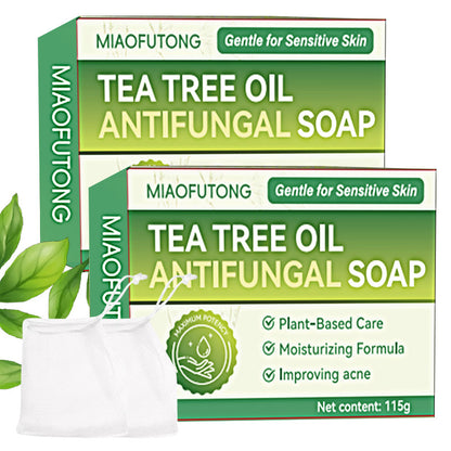 Tea Tree Essential Oil Handmade Soap for Facial and Body Cleansing