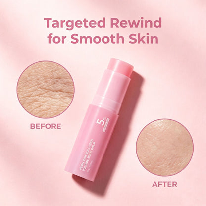 Pink Collagen Multi-Effect Balm Essence Stick for Skin to Regain Youthful Radiance