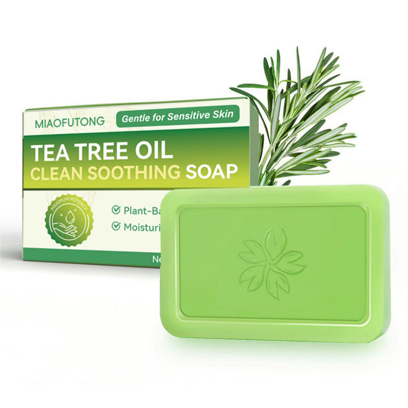 Tea Tree Essential Oil Handmade Soap for Facial and Body Cleansing