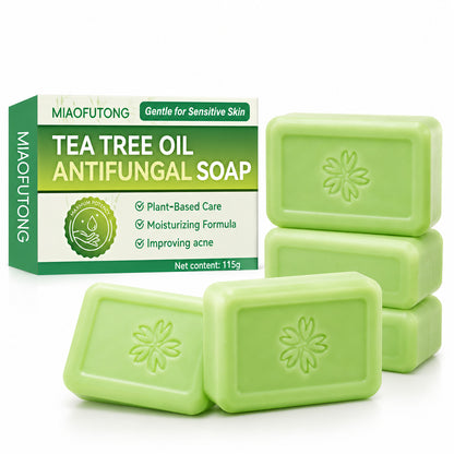 Tea Tree Essential Oil Handmade Soap for Facial and Body Cleansing